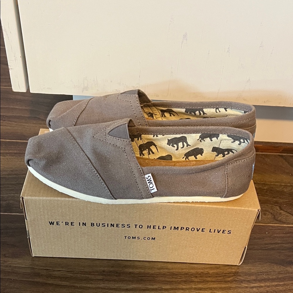 TOMS Grey Shoes for Women *New, never worn*